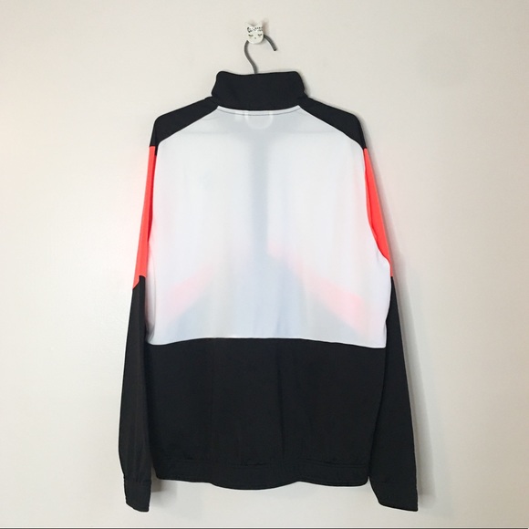 Puma Colorblock Retro Neon Track Jacket Black and Orange Size Large - Picture 3 of 8